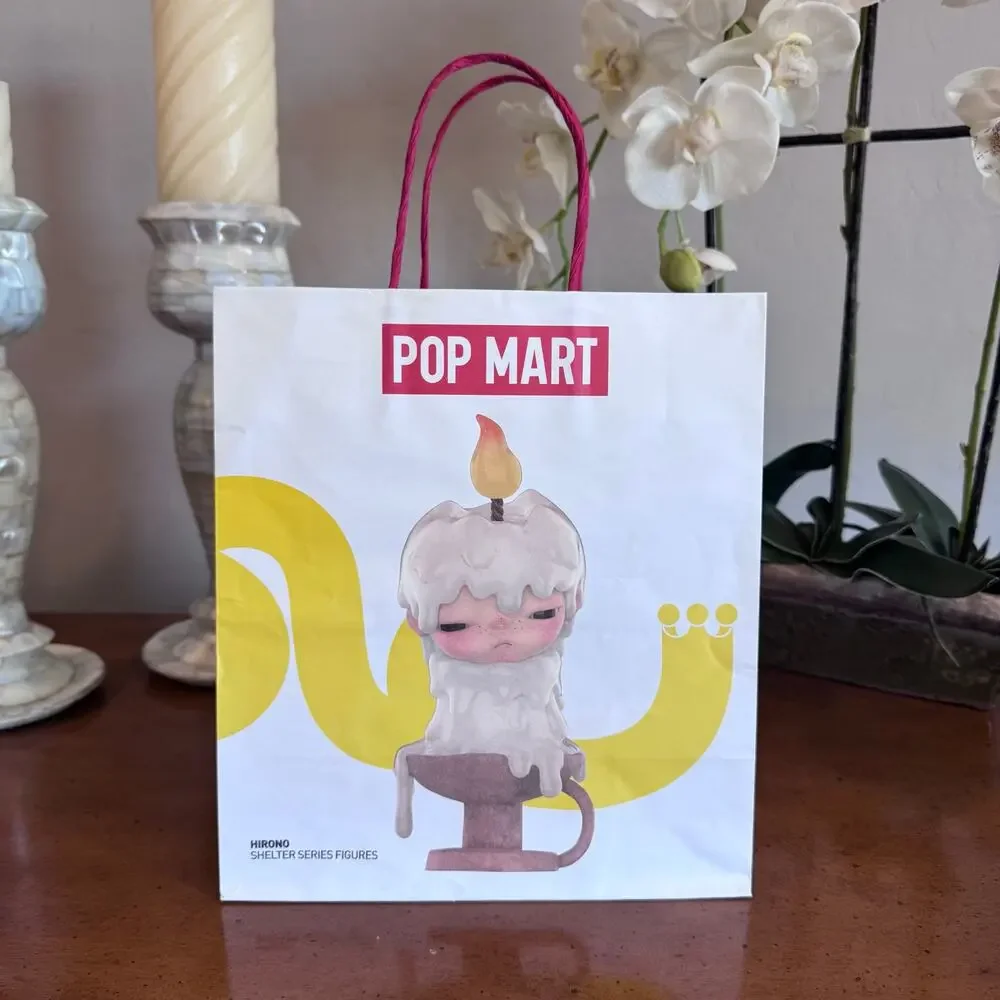 Pop Mart Hirono Small Shopping Bag 9”x10”x4.75” Paper Gift Bag